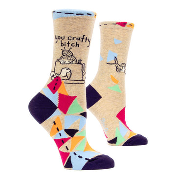 You Crafty Bitch Women's Crew Socks
